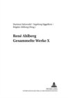 Rene Ahlberg- Gesammelte Werke X - Book
