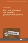 Wort und Wortarten aus Sicht der gesprochenen Sprache - Book