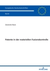 Patente in der materiellen Fusionskontrolle - Book