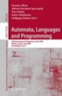 Automata, Languages and Programming : 36th International Colloquium, ICALP 2009, Rhodes, Greece, July 5-12, 2009, Proceedings, Part II - eBook