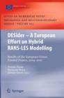 DESider - A European Effort on Hybrid RANS-LES Modelling : Results of the European-Union Funded Project, 2004 - 2007 - Book