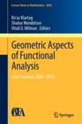 Geometric Aspects of Functional Analysis : Israel Seminar 2006-2010 - Book