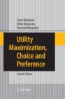 Utility Maximization, Choice and Preference - Book