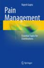 Pain Management : Essential Topics for Examinations - Book