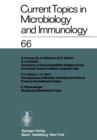 Current Topics in Microbiology and Immunology : Ergebnisse der Mikrobiologie und Immunitatsforschung Volume 66 - Book