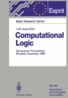 Computational Logic : Symposium Proceedings, Brussels, November 13/14, 1990 - eBook