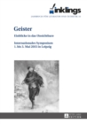 inklings - Jahrbuch fuer Literatur und Aesthetik : Geister - Einblicke in das Unsichtbare. Internationales Symposium 1. bis 3. Mai 2015 in Leipzig - eBook