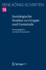 Soziologische Studien zu Gruppe und Gemeinde - Book