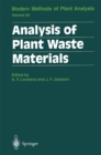 Analysis of Plant Waste Materials - eBook