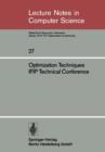 Optimization Techniques IFIP Technical Conference : Novosibirsk, July 1-7, 1974 - Book