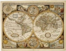 Wall Map Marker: World Antique Map by John Speed   1651 - Book