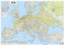 Wall map marker board: Europe physical large format, 1:2.6 million - Book