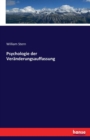 Psychologie Der Veranderungsauffassung - Book