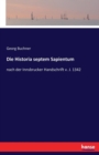 Die Historia septem Sapientum : nach der Innsbrucker Handschrift v. J. 1342 - Book