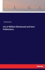 List of William Blackwood and Sons' Publications - Book
