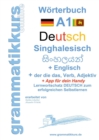 Woerterbuch Deutsch - Singhalesisch - Englisch A1 : Lernwortschatz A1 Lernwortschatz + Grammatik + App fur Handy fur TeilnehmerInnen aus Sri Lanka - Book