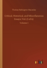 Critical, Historical, and Miscellaneous Essays; Vol. (1 of 6) : Volume 1 - Book