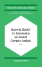 An Introduction to Classical Complex Analysis : Vol. 1 - Book