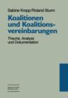 Koalitionen Und Koalitionsvereinbarungen - Book