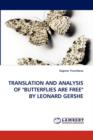 Translation and Analysis of "Butterflies Are Free" by Leonard Gershe - Book