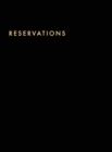 Reservations Book : Hardcover Restaurant Reservations, Double Page per Day for Lunch and Dinner, 8.5x11", Black - Book