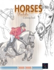 Realistic horses coloring book : adult coloring books animals - Book