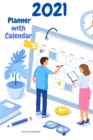 2021 Planner with Calendar - Calendar Year Goal & Vision Planner Agenda Organizer (Halloween Theme) - Book