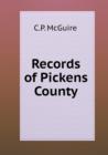 Records of Pickens County - Book