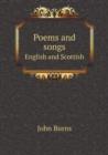 Poems and Songs English and Scottish - Book