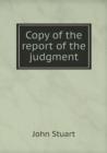 Copy of the Report of the Judgment - Book