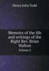 Memoirs of the Life and Writings of the Right Rev. Brian Walton Volume 2 - Book