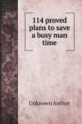 114 proved plans to save a busy man time - Book