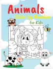 Animals Color by Numbers : Educational Activity Book for Kids, Easy Coloring Pages Perfect for Kids - Book