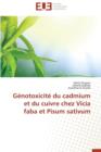 G notoxicit  Du Cadmium Et Du Cuivre Chez Vicia Faba Et Pisum Sativum - Book