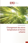 Changement de micro temperature et forme urbaine - Book