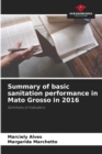 Summary of basic sanitation performance in Mato Grosso in 2016 - Book