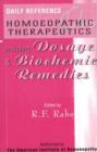 Daily Reference Homoeopathic Therapeutics : Including Dosage & Biochamic Remedies - Book