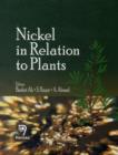 Nickel in Relation to Plants - Book