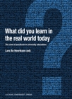 What Did You Learn in the Real World Today? - Book