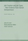 Job Creation & Job Types : New Evidence from Danish Entrepreneurs - Book