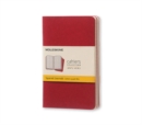 Moleskine Squared Cahier - Red Cover (3 Set) - Book