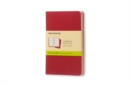 Moleskine Plain Cahier - Red Cover (3 Set) - Book