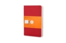 Moleskine Ruled Cahier L - Red Cover (3 Set) - Book