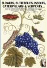 flowers, butterflies, insects, caterpillars & serpents... : From Sybilla Merian & Moses Hariss XVII-XVIII Centuries engravings - Book