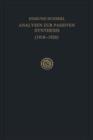 Analysen zur Passiven Synthesis : Aus Vorlesungs- und Forschungsmanuskripten 1918-1926 - Book