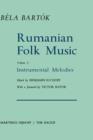 Rumanian Folk Music : Instrumental Melodies - Book