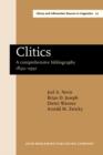 Clitics : A comprehensive bibliography 1892-1991 - eBook