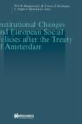 Institutional Changes and European Social Policies after the Treaty of Amsterdam - Book