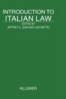 Introduction to Italian Law - Book