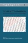 Texts beyond Borders : Multilingualism and Textual Scholarship - Book